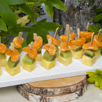 15 brochettes de fruits de saison